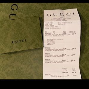 Woman’s Gucci belt